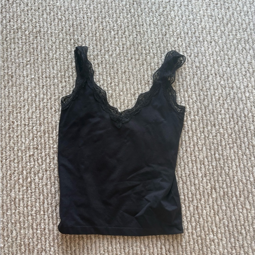 Wild Fable Black Lace Trim Camisole